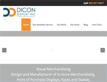 Tablet Screenshot of dicondisplay.com